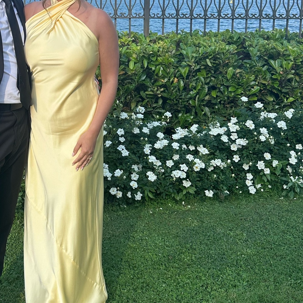 Yellow Halter Dress
